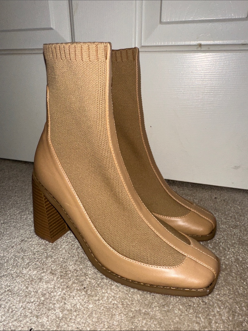 Boohoo sock knit ankle boots